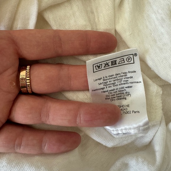 Sezane t shirt Richie in white - Picture 4 of 9